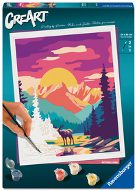CreArt, Malen nach Zahlen Adults Trend - National Park