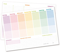 paper&you Tisch-Block Wochenplan A4