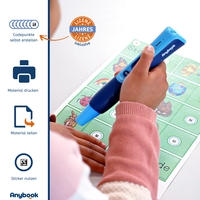 Anybook Pro Audiostift inkl. Jahreslizenz für Codes zum Drucken & Kopieren