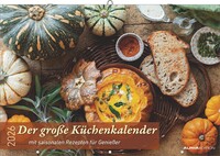 Alpha Edition - Der große Küchenkalender - mit saisonalen Rezepten für Genießer 2026 – Wandkalender 42×58 cm mit saisonalen Rezepten, Saisonkalender & Platz für Notizen, für Küche & Genuss