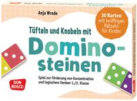 Tüfteln und Knobeln mit Dominosteinen. 30 Karten mit kniffligen Rätseln für Kinder