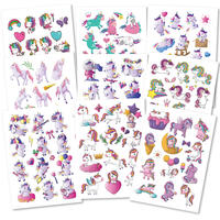 150 hautfreundliche Kindertattoos – Thema: Einhorn-Magie
