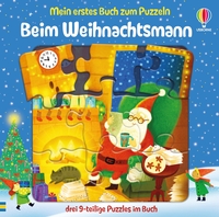 Mein erstes Buch zum Puzzeln: Beim Weihnachtsmann