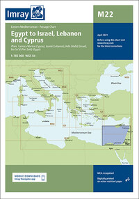 M22 Egypt to Israel, Lebanon and Cyprus, Imray Chart