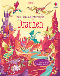 Mein funkelndes Stickerbuch: Drachen