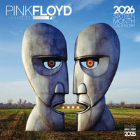 Pyramid - PINK FLOYD 2026 – Broschürenkalender 30×30 cm mit ikonischen Artworks & Albumcovern („The Dark Side of the Moon“, „Wish You Were Here“) – Kalender für Rockmusik-Fans & Sammler