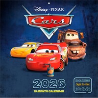Pyramid - CARS 2026 – Broschürenkalender 30×30 cm mit Lightning McQueen & Mater – Wandkalender für Kinder, Disney- & Pixar-Fans