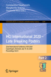 HCI International 2020 – Late Breaking Posters