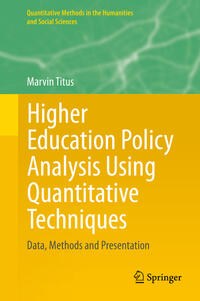 Higher Education Policy Analysis Using Quantitative Techniques