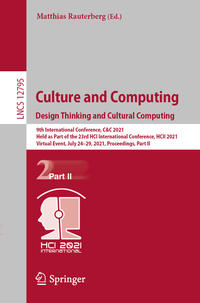 Culture and Computing. Design Thinking and Cultural Computing