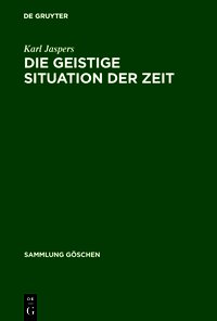Die geistige Situation der Zeit