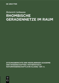 Rhombische Geradennetze im Raum