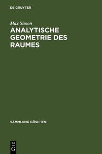 Analytische Geometrie des Raumes