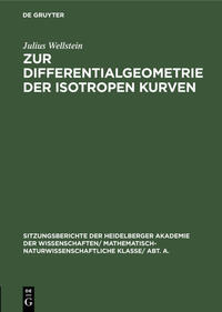 Zur Differentialgeometrie der isotropen Kurven