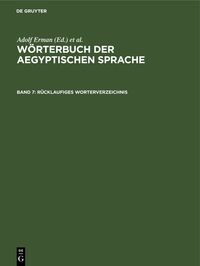 Rücklaufiges Wörterverzeichnis