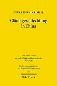 Gläubigeranfechtung in China