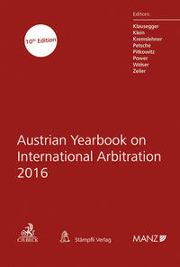 Austrian Yearbook on International Arbitration 2016