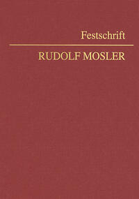 Festschrift Rudolf Mosler