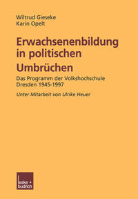 Erwachsenenbildung in politischen Umbrüchen