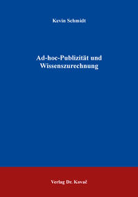 Ad-hoc-Publizität und Wissenszurechnung