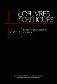 OEUVRES & CRITIQUES XLVIII, 2