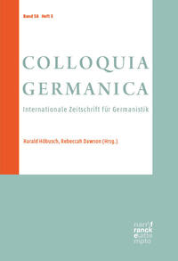 COLLOQUIA GERMANICA 58, 3