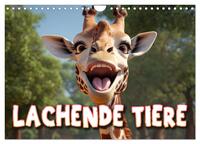 Lachende Tiere (Wandkalender 2025 DIN A4 quer), CALVENDO Monatskalender