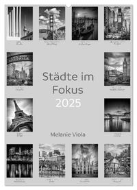 Städte im Fokus (Wandkalender 2025 DIN A2 hoch), CALVENDO Monatskalender