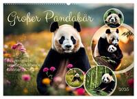 Großer Pandabär (Wandkalender 2025 DIN A2 quer), CALVENDO Monatskalender