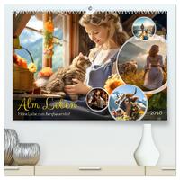 Alm Leben - Meine Liebe zum Bergbauernhof (hochwertiger Premium Wandkalender 2025 DIN A2 quer), Kunstdruck in Hochglanz