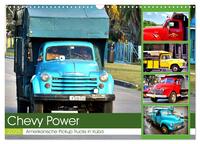 CHEVY POWER - Amerikanische Pickup Trucks in Kuba (Wandkalender 2025 DIN A3 quer), CALVENDO Monatskalender