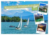 Bayerische Seenlandschaften - Natur im Einklang mit Freizeit und Kultur (Wandkalender 2025 DIN A2 quer), CALVENDO Monatskalender