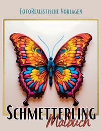 Malbuch Schmetterling „Fotorealistisch“.