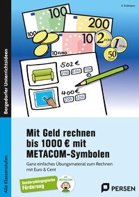 Mit Geld rechnen bis 1000 Euro mit METACOM-Symbolen