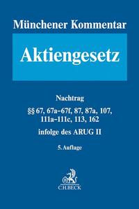 Münchener Kommentar zum Aktiengesetz Band 1a/2a: Nachtrag. AktG