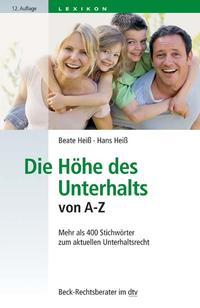 Die Höhe des Unterhalts von A-Z