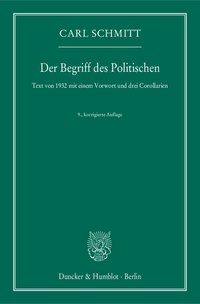 Der Begriff des Politischen.