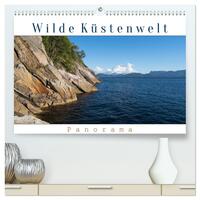 Wilde Küstenwelt - Panorama (hochwertiger Premium Wandkalender 2025 DIN A2 quer), Kunstdruck in Hochglanz