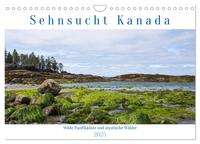 Sehnsucht Kanada - Wilde Pazifikküste und mystische Wälder (Wandkalender 2025 DIN A4 quer), CALVENDO Monatskalender