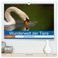 Wunderwelt der Tiere - Deutschland (hochwertiger Premium Wandkalender 2025 DIN A2 quer), Kunstdruck in Hochglanz