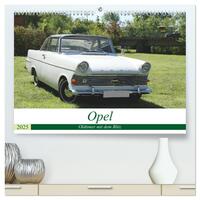 Opel Oldtimer mit dem Blitz (hochwertiger Premium Wandkalender 2025 DIN A2 quer), Kunstdruck in Hochglanz