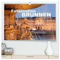 Faszination Brunnen (hochwertiger Premium Wandkalender 2025 DIN A2 quer), Kunstdruck in Hochglanz