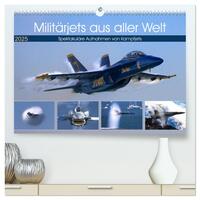 Militärjets aus aller Welt (hochwertiger Premium Wandkalender 2025 DIN A2 quer), Kunstdruck in Hochglanz