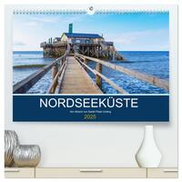 Nordseeküste Am Strand von Sankt Peter-Ording (hochwertiger Premium Wandkalender 2025 DIN A2 quer), Kunstdruck in Hochglanz