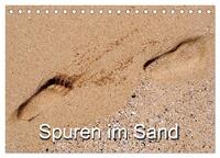 Spuren im Sand (Tischkalender 2025 DIN A5 quer), CALVENDO Monatskalender