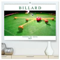 Billard. Konzentration - Sport - Spannung (hochwertiger Premium Wandkalender 2025 DIN A2 quer), Kunstdruck in Hochglanz