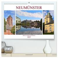 Neumünster - Mitten in Schleswig-Holstein (hochwertiger Premium Wandkalender 2025 DIN A2 quer), Kunstdruck in Hochglanz