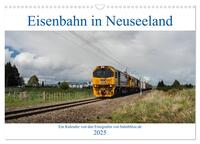 Eisenbahn in Neuseeland (Wandkalender 2025 DIN A3 quer), CALVENDO Monatskalender