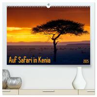 Auf Safari in Kenia 2025 (hochwertiger Premium Wandkalender 2025 DIN A2 quer), Kunstdruck in Hochglanz