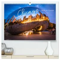 Chicago - Stadt der Ebenen (hochwertiger Premium Wandkalender 2025 DIN A2 quer), Kunstdruck in Hochglanz